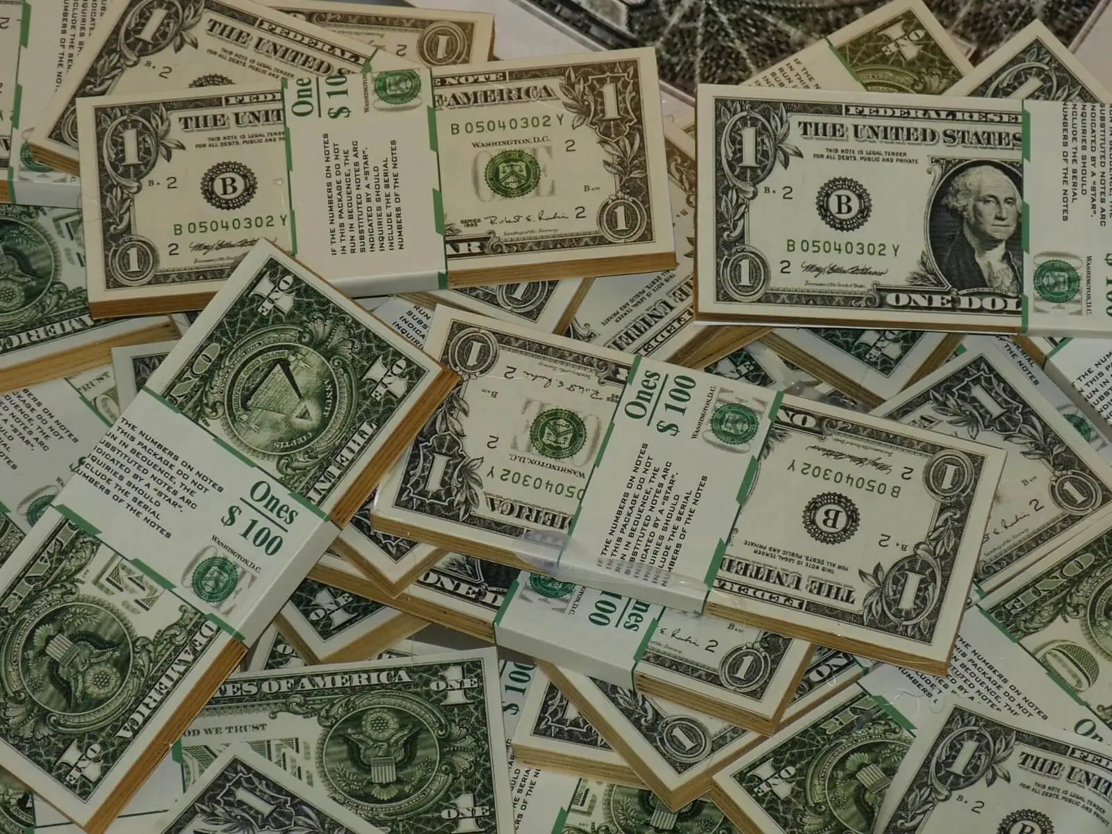 Stacks of US dollar bills symbolizing financing options and foreign national mortgage solutions for property investment in the United States